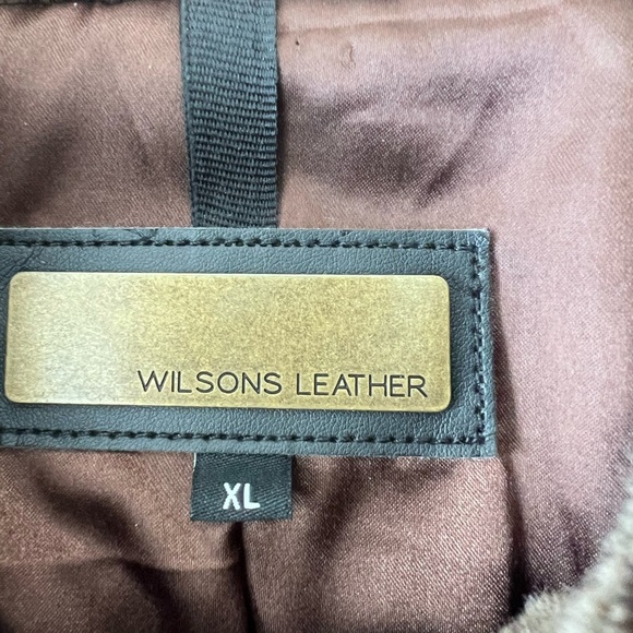 Wilson’s Leather Chocolate Brown Leather Buttery Soft Zip Up Jacket Women’s XL - Picture 5 of 15